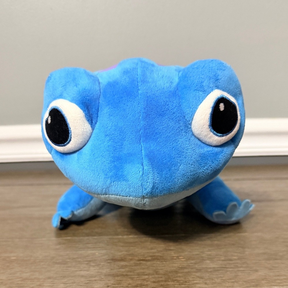 Disney Frozen 2 Bruni Fire Spirit Salamander Blue Plush Stuffed Animal 12 Inch